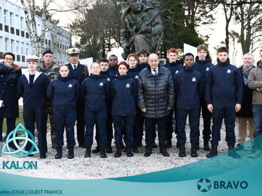 Jean-Yves Le Drian parraine les jeunes de la promo KALON Bravo