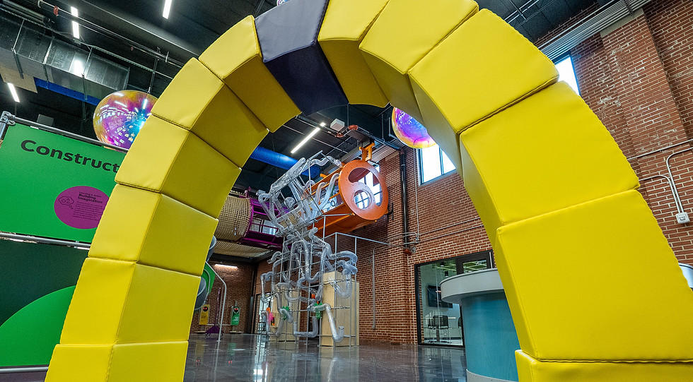 Arch building activity inside EPIC Discovery Center