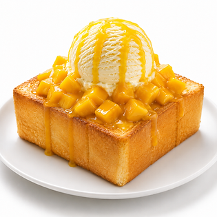 S55 Mango and Vanilla Ice Cream Thick Toast