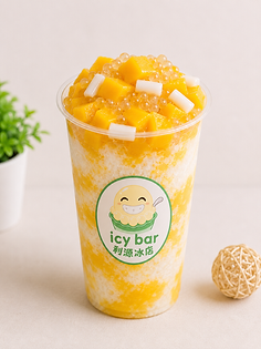 S10 Mango Tapioca Shaved Icy Cup
