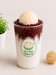 S8 Red Bean and Ice Cream Shaved Cup