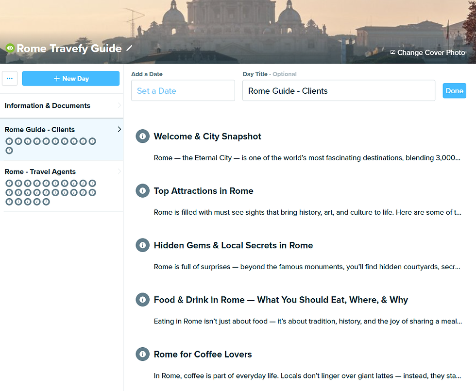 Thumbnail: The Rome Guide for Travefy