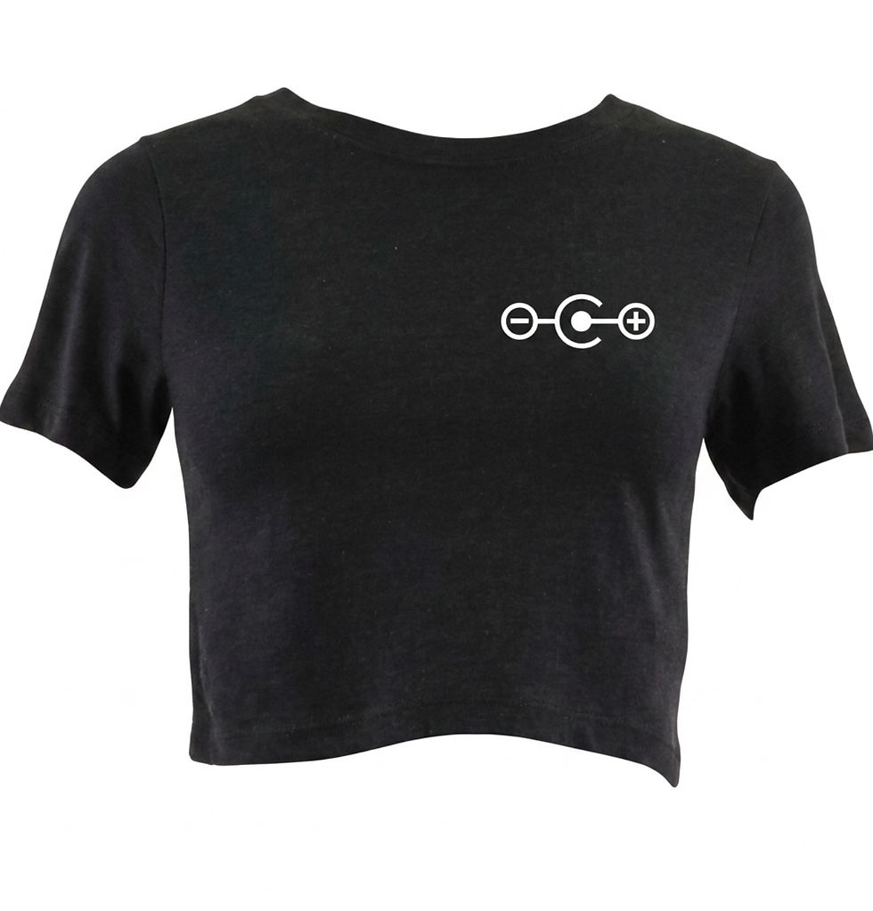 Thumbnail: POLEARITY Cropped T-Shirt- Graphite