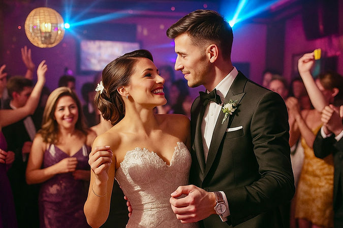 Wedding Crowd Dancing, Love, Fun