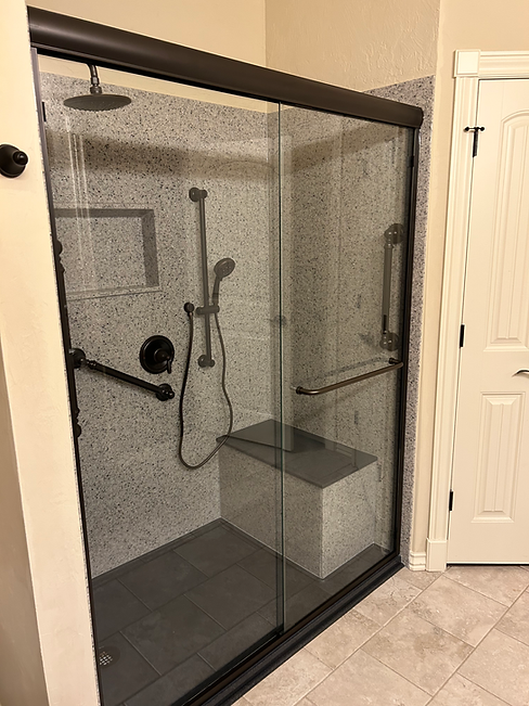 Beautiful Shower Remodel from Imperial Renovations, LLC