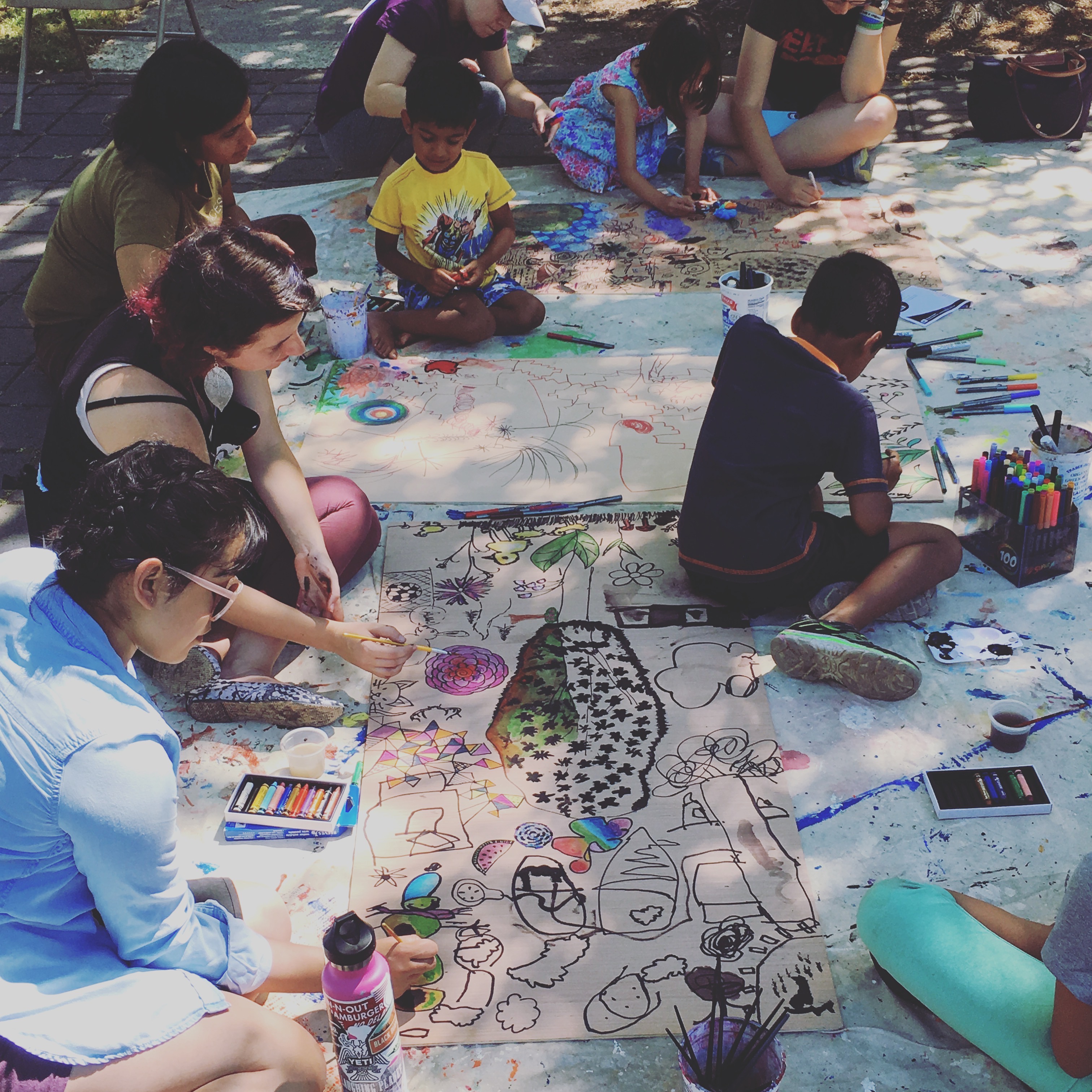 Painting and Drawing in the Park