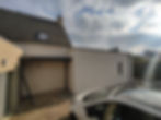 Création de l'auvent à l'entrée
