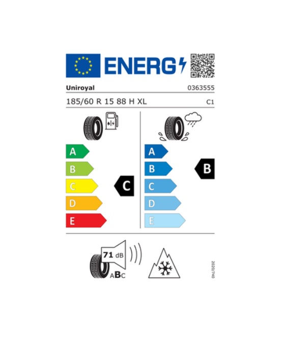 Miniatura: Uniroyal AllSeasonExpert 3 185/60-R15 88H XL