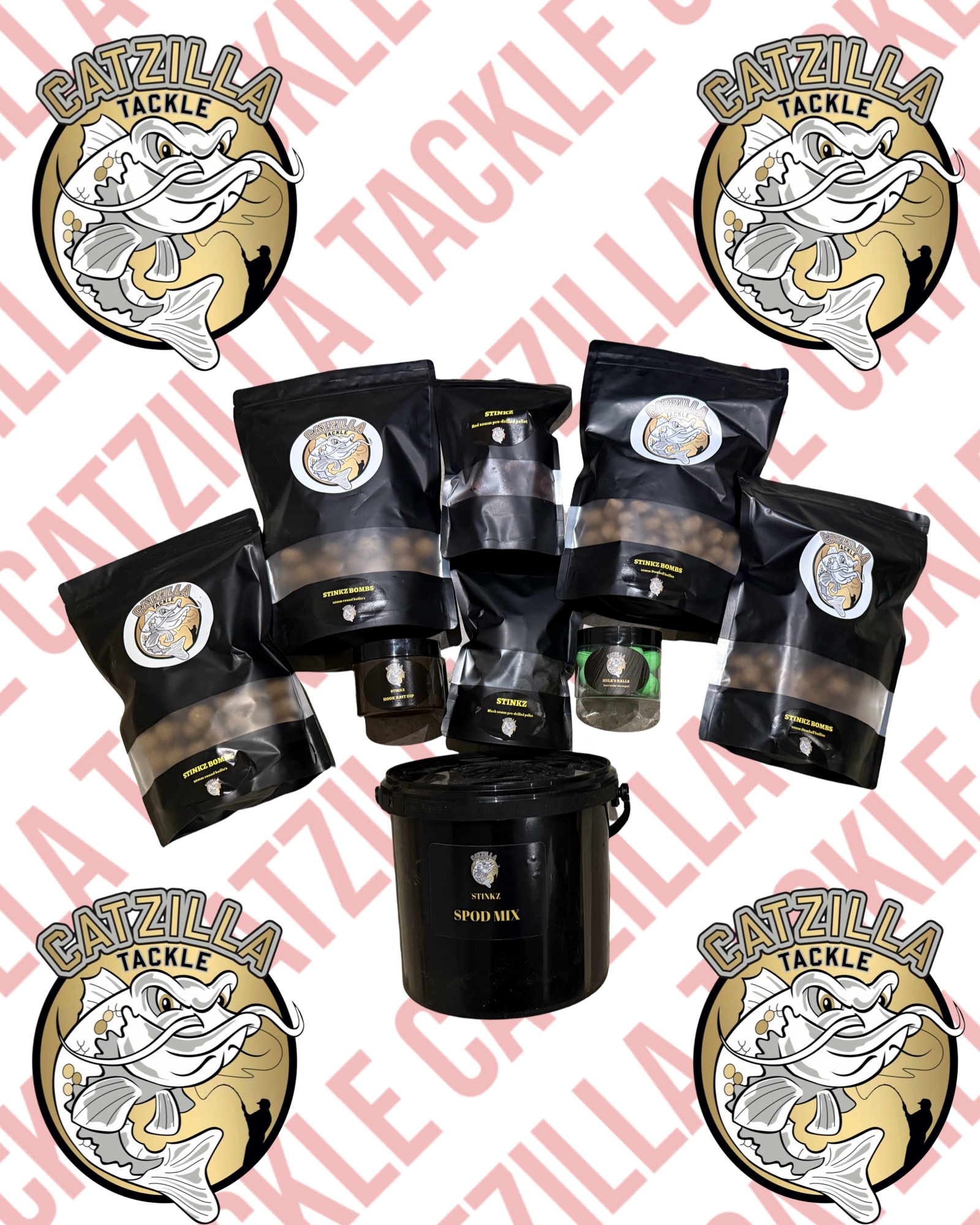 Catzilla’s MEGA bait bundle. Catfish bait