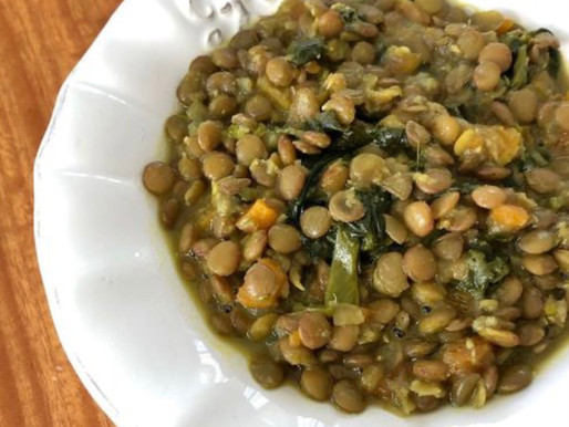 Ispanaklı havuçlu mercimek yemeği