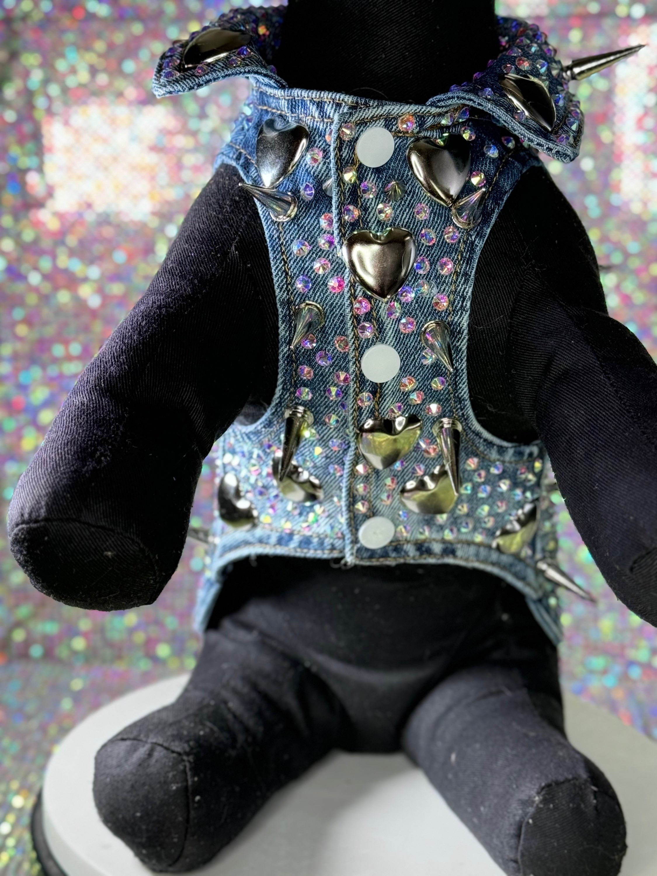 Spike  denim Jacket (medium )