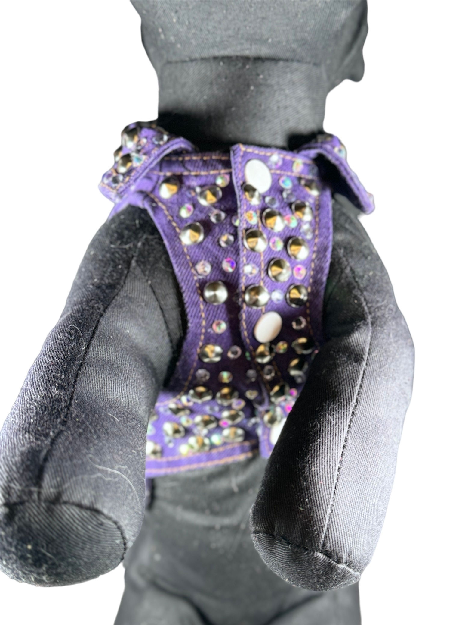 Purple  Glam  denim Jacket (extra small )