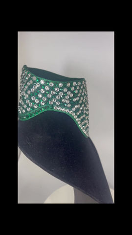 Thumbnail: Emerald & Crystal Wave Collar (medium