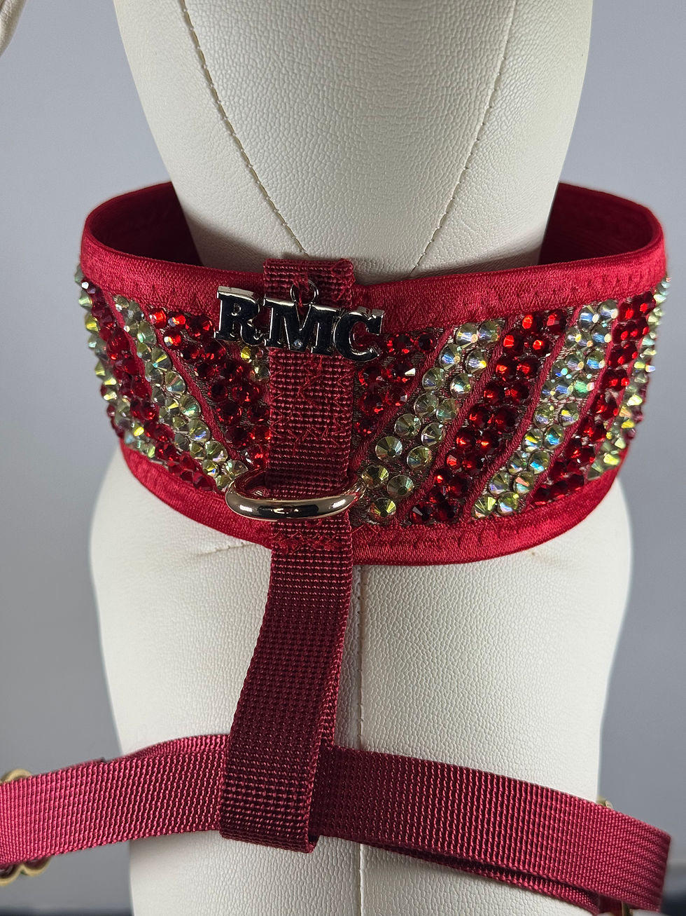 Thumbnail: (P) Fire zebra choker harness(large)