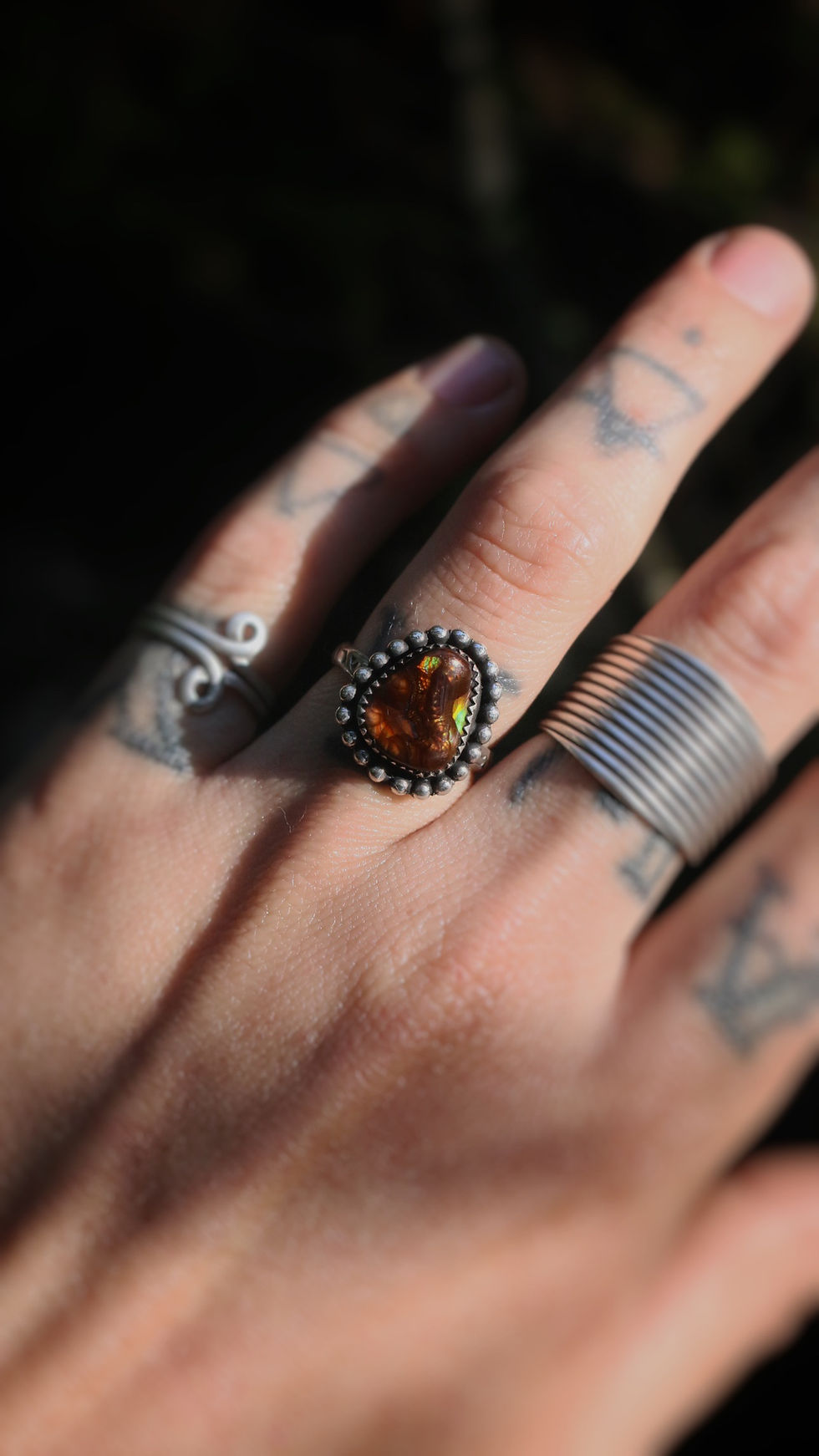 Thumbnail: Fire Agate Ring 