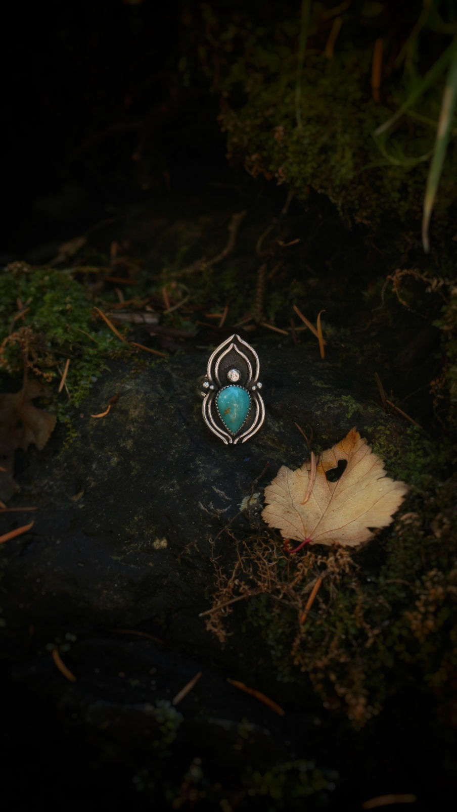 Thumbnail: Turquoise Spider Ring 