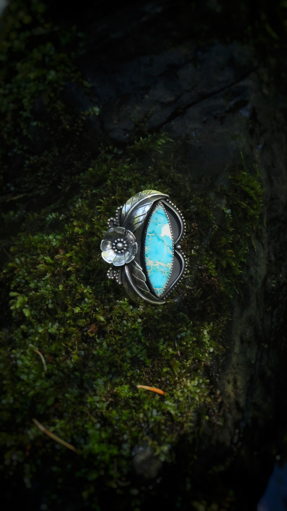Thumbnail: Sea Sediment Jasper Flower Ring 