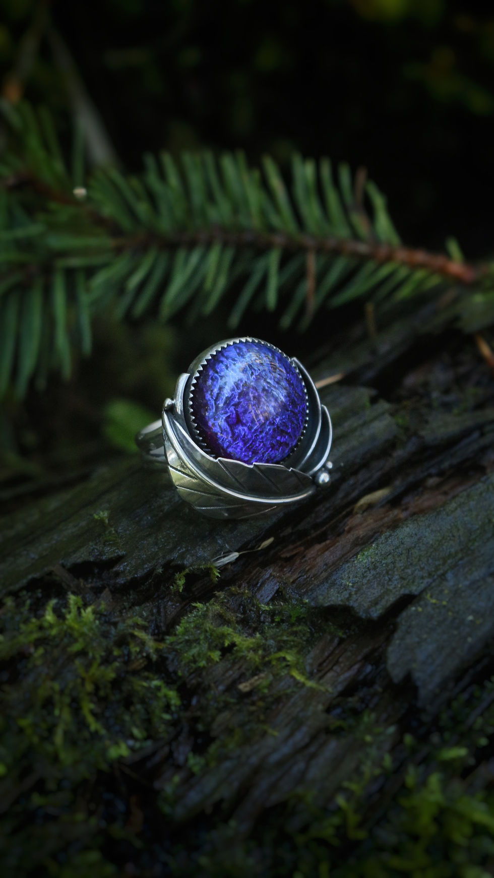 Thumbnail: Chunky Dragons Breath Opal Ring 