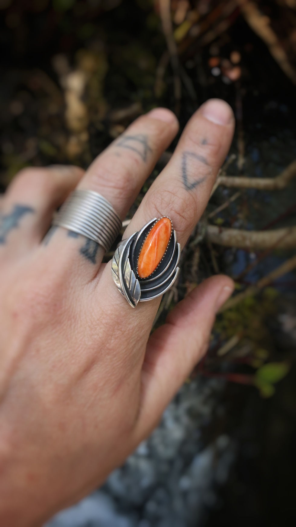 Thumbnail: Orange Spiny Oyster Ring 