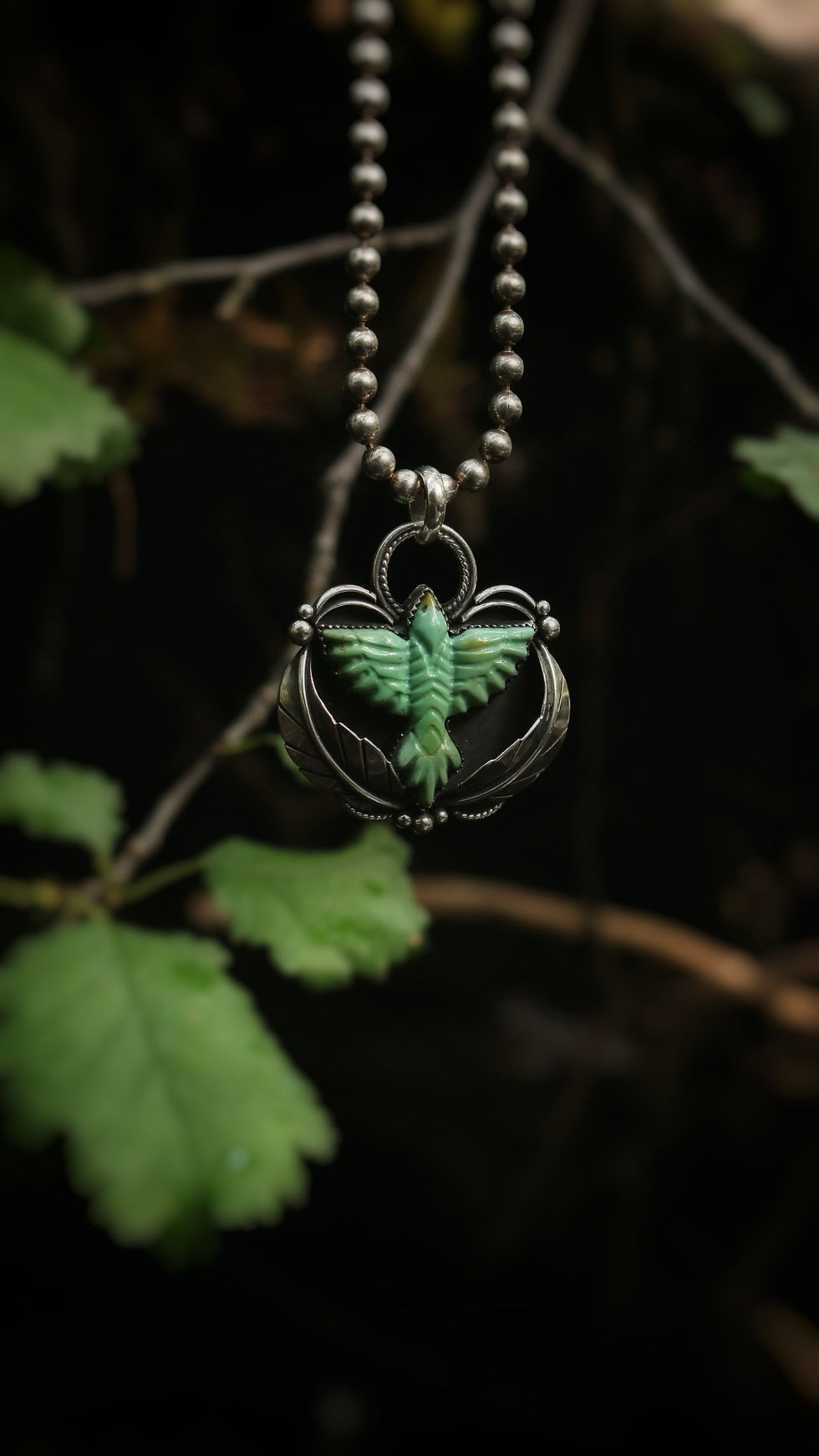 Thumbnail: Turquoise Bird Pendant 