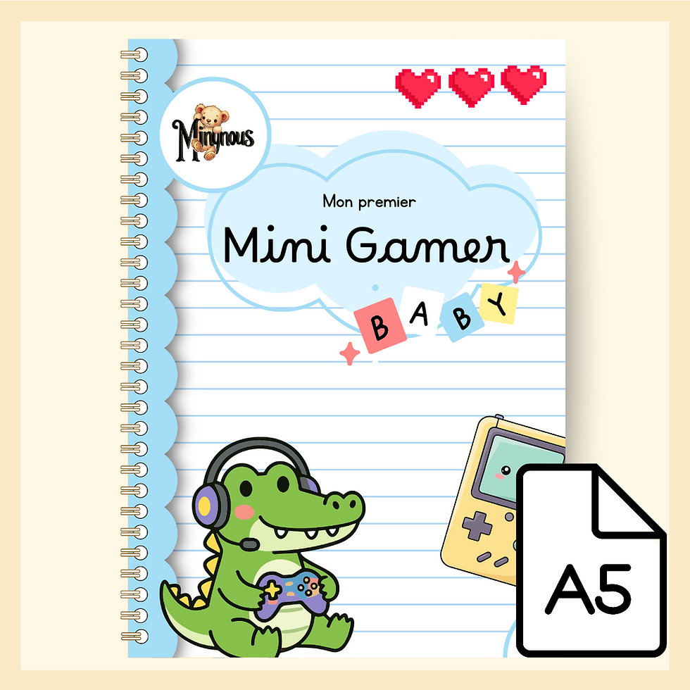 Miniature : Livret Mini gamer - dès 12 mois - A5