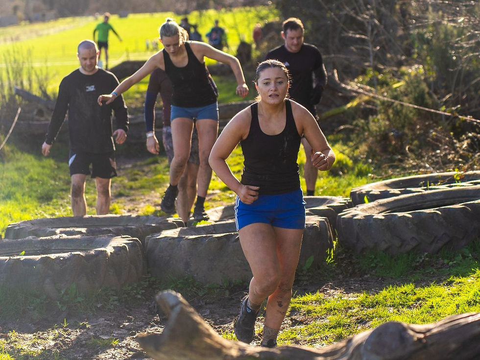 Happy HellRaisers at Hell & Back Finish Line