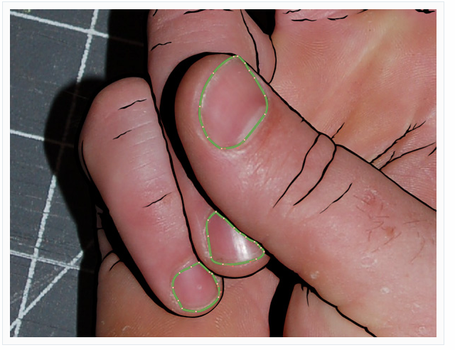Step 4: add nail shapes