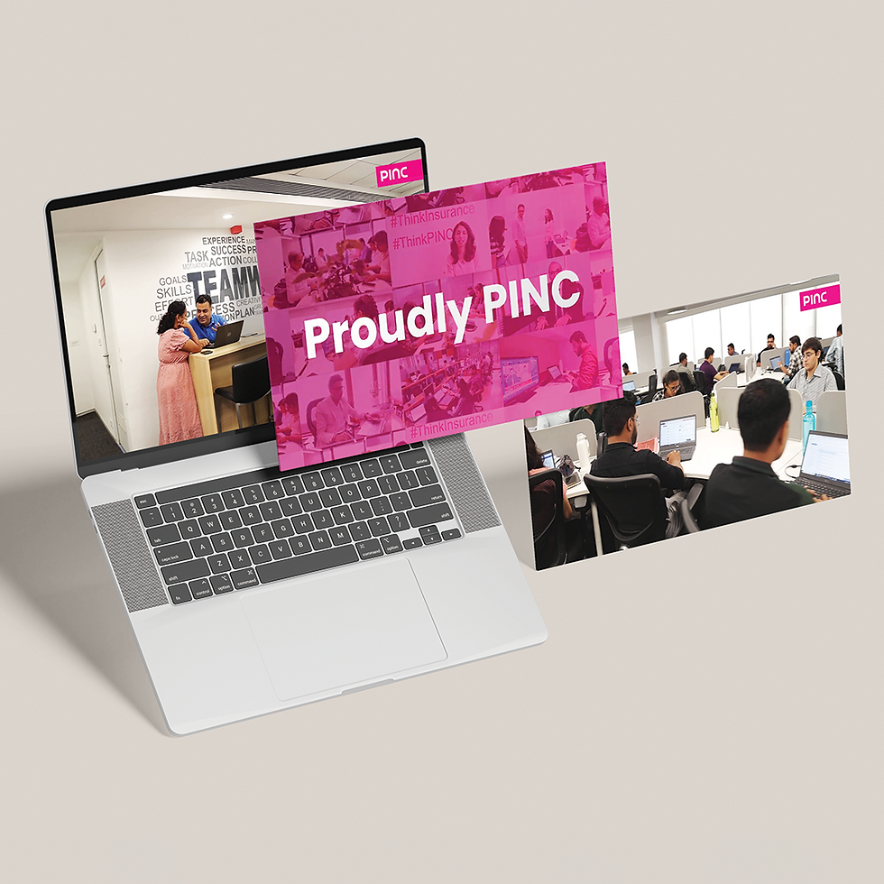Vibrant banner showcasing Pink Insurance’s customer-centric financial solutions, designed for social media campaigns.