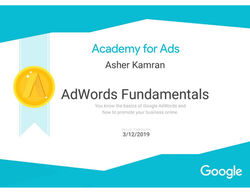 Adword Certificate