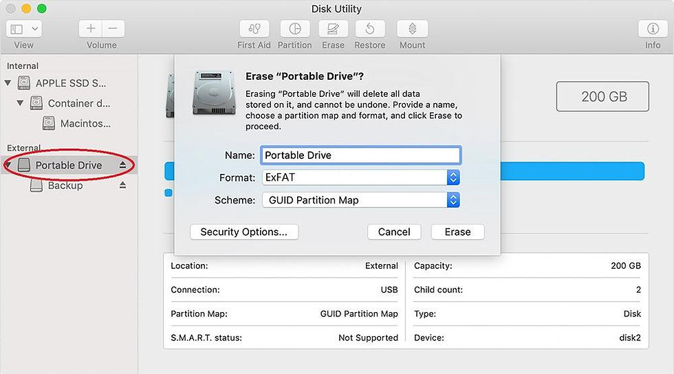 secure hard drive resetting process