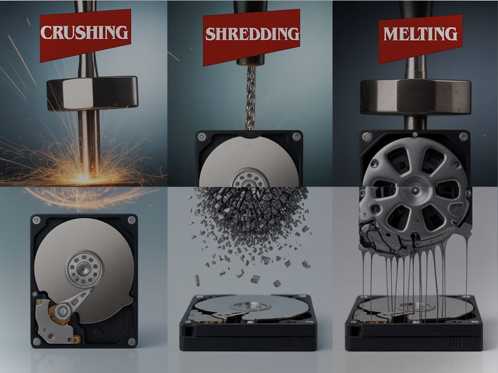 Secure Hard Disk Drive Destruction