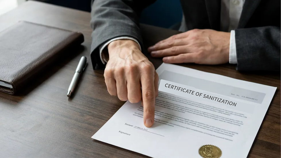Why is a data destruction certificate important