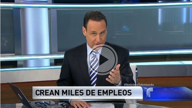 Fredy Marin en Telemundo Noticias "Nueva York crea miles de empleos en tiempo récord"