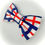 Thumbnail: St George's Flag Dog Collar Bows