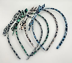 Leopard Slim Bow Headbands