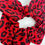 Thumbnail: Red Leopard Knot Bow Scrunchie