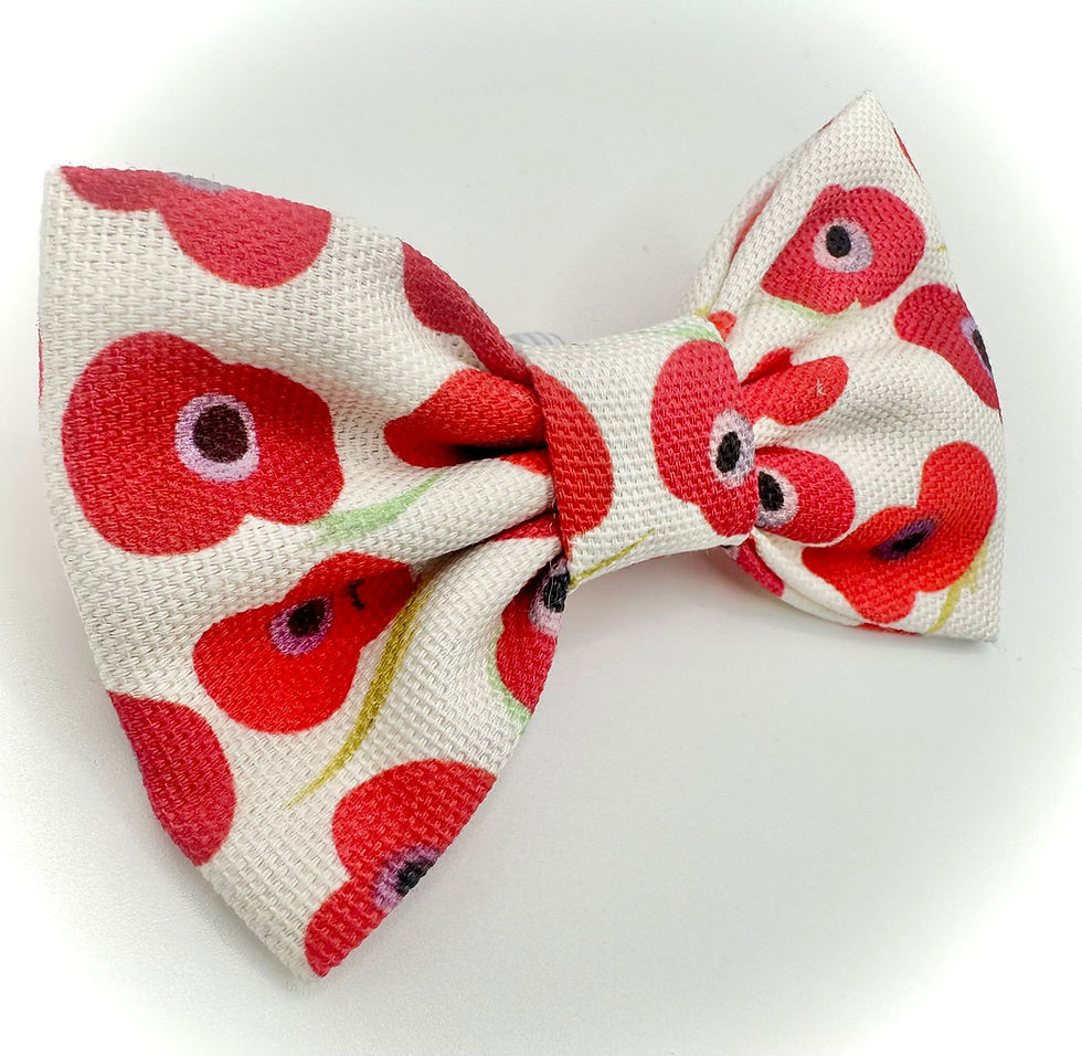 Thumbnail: Poppy Dog Collar Bows