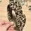 Thumbnail: Natural Leopard Knot Bow Headband