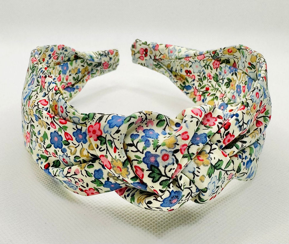 Thumbnail: Pistachio Ditsy Floral Top Knot Headband