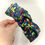 Thumbnail: Navy Strawberry Bee Top Knot Headband