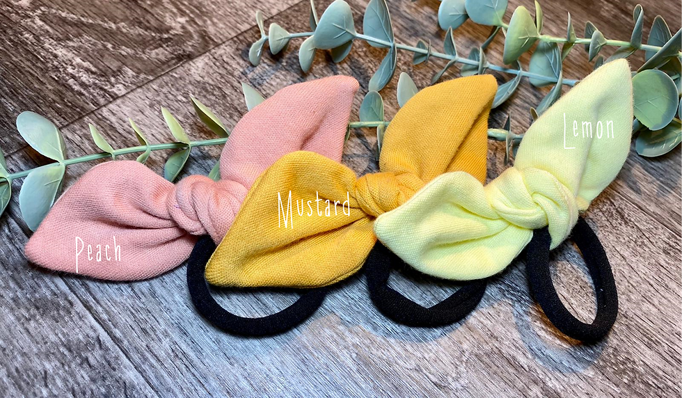 Thumbnail: Knot Bow Bobbles: Plain Colours