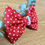 Thumbnail: Sienna Dainty Dot Dog Collar Bows
