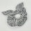 Thumbnail: Mini Black and White Leopard Knot Bow Scrunchie