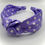 Thumbnail: Lilac Polka Dot Top Knot Headband