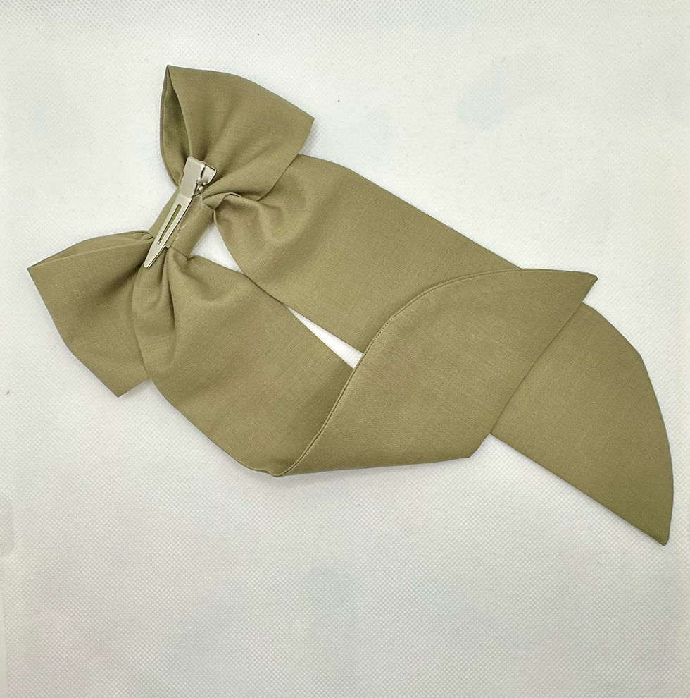 Khaki Long Tailed Bow