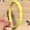 Thumbnail: Lemon Dainty Dot Scrunchie Aliceband
