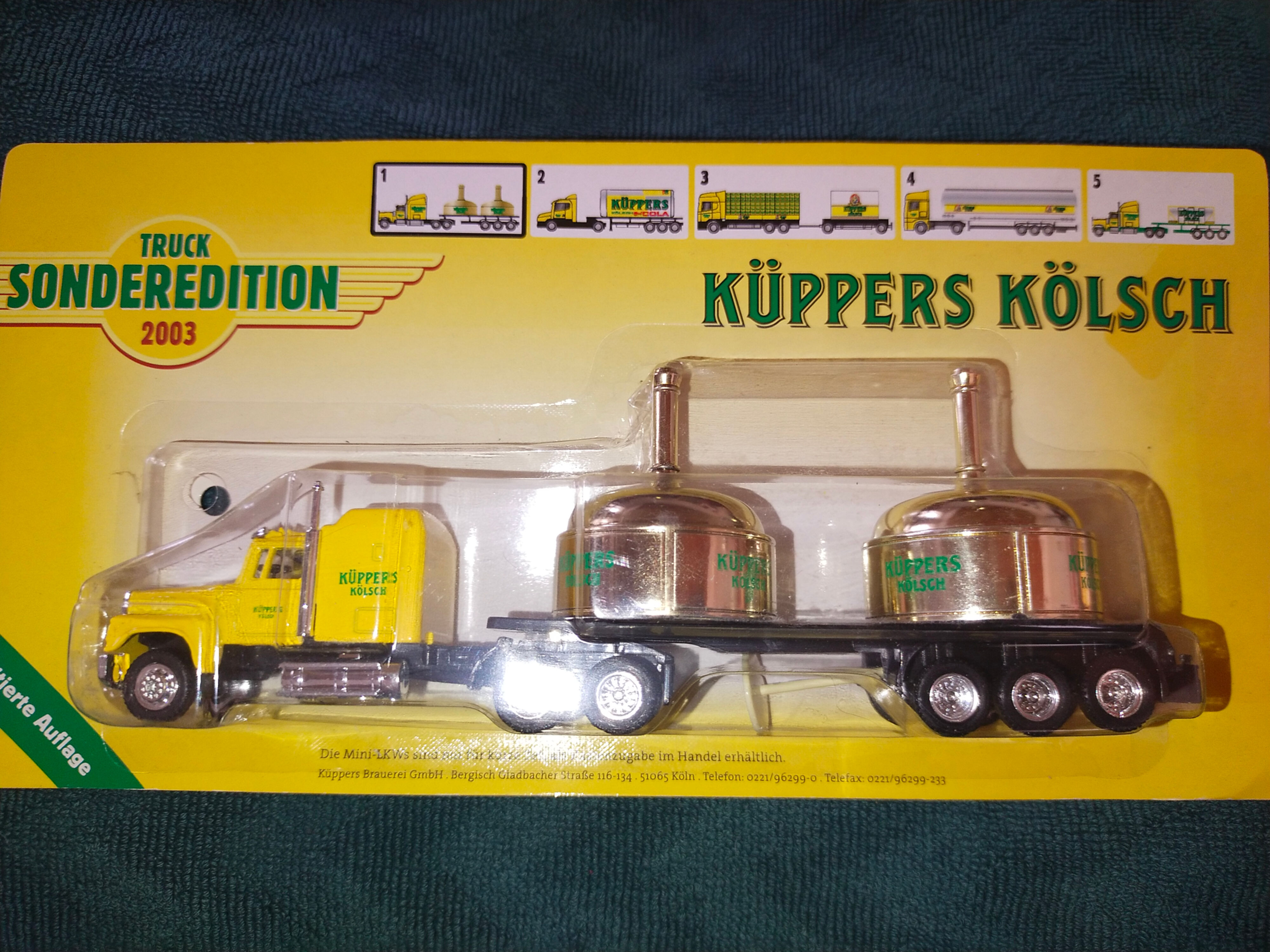 Model kamionu Küppers Köln, edice Service