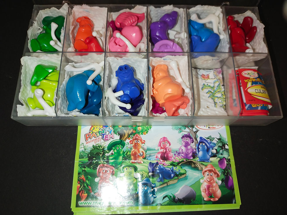 Miniatura: Barevné plastové figurky zvířátek v krabičce