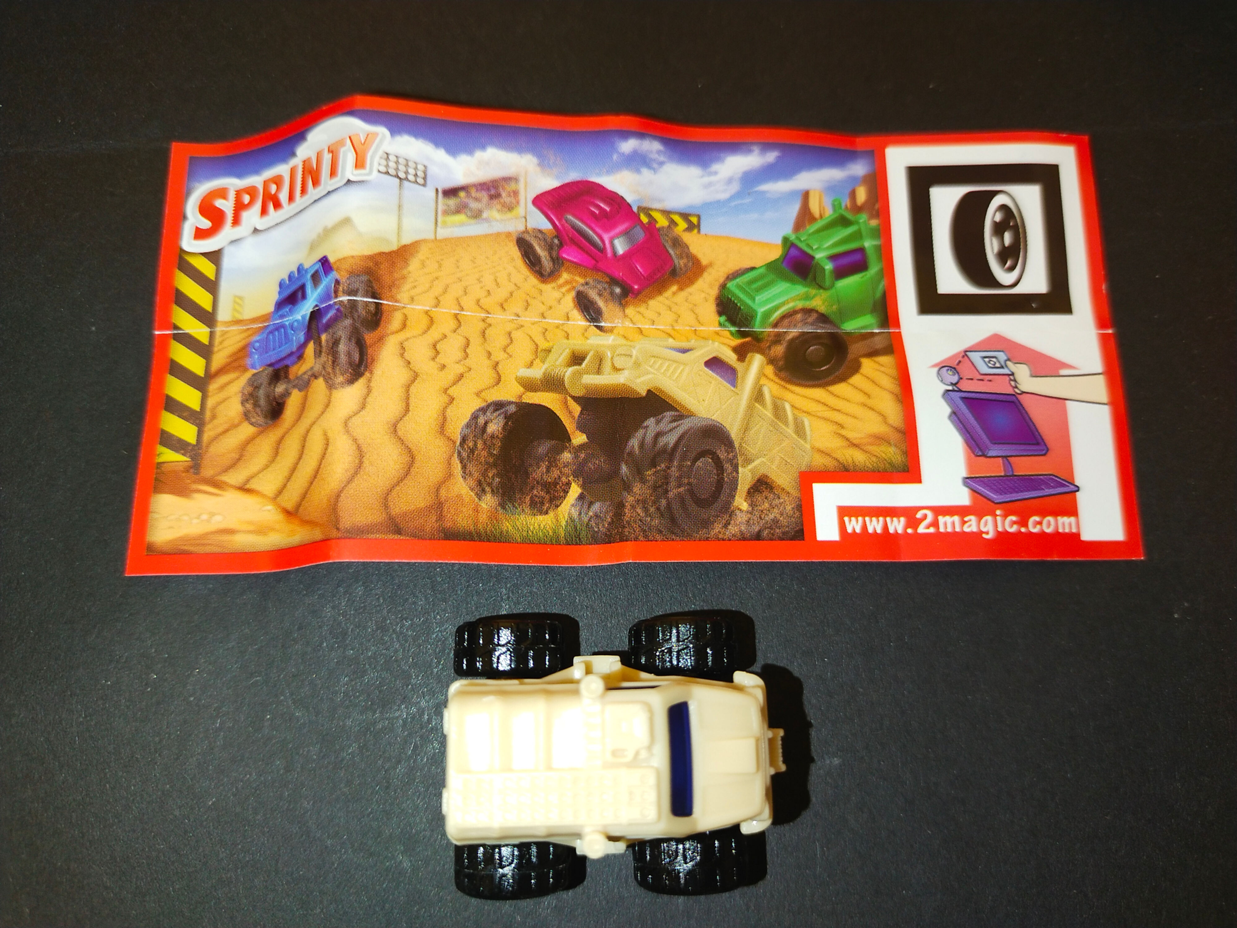 Sprinty Čtyřkolky DV134 s bpz: béžové autíčko