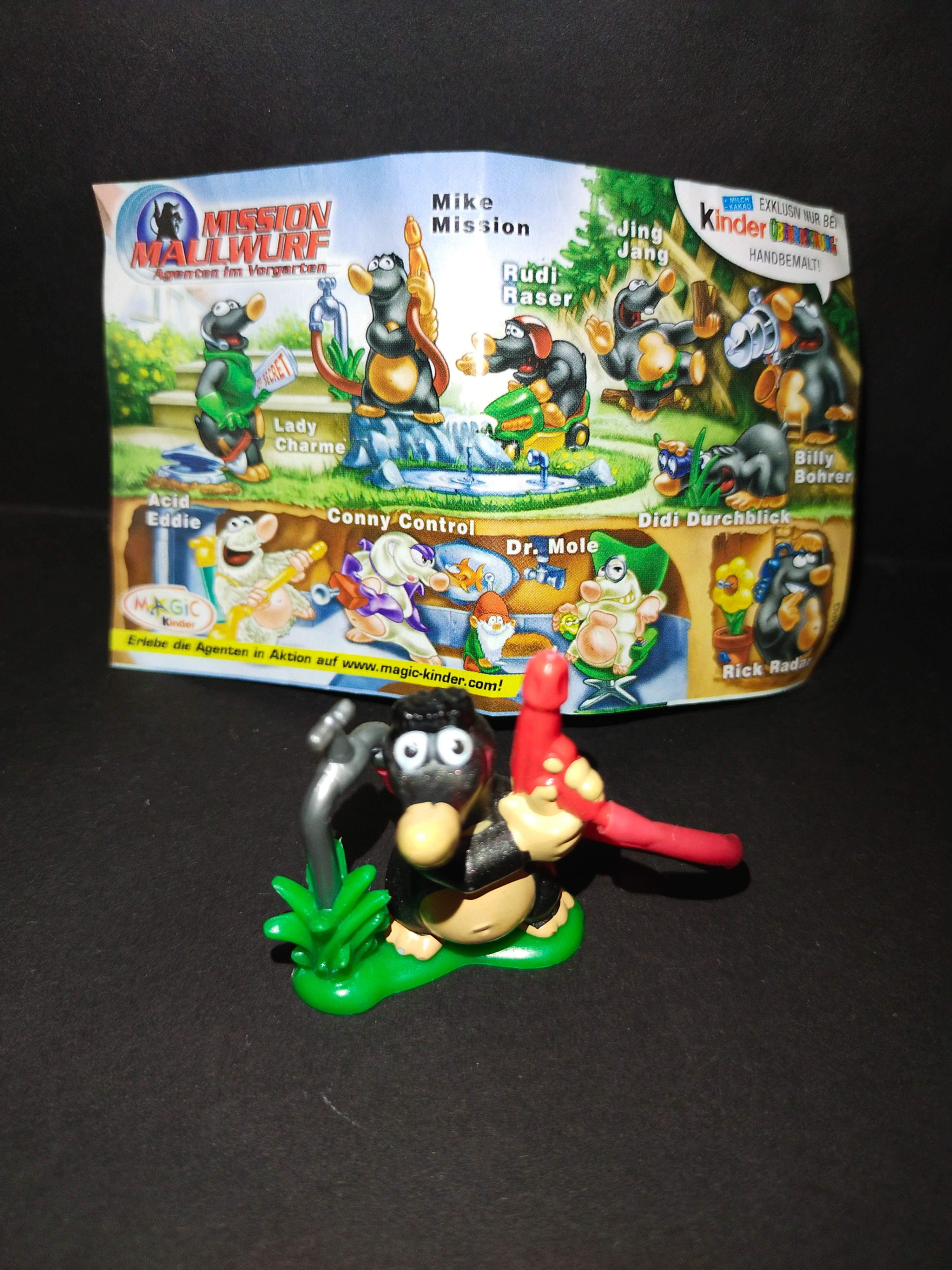 figurka krtka s hadicí maulwurf elame.info